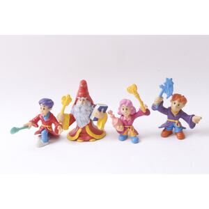 Magician, Kids, PVC Figures, Set, Red Outfit, Miniatures, Characters, Toy, Colle